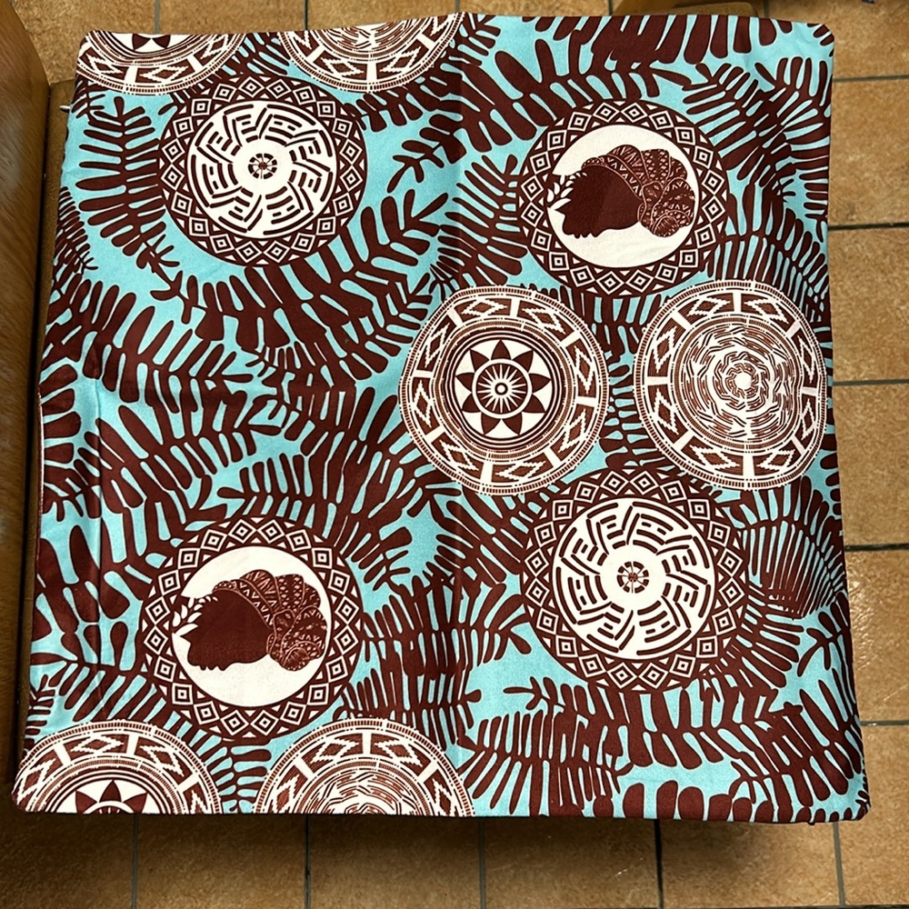 NIB Izzy and Liv Chocolate Beauty Teal and Brown Pillow Covers. Set of two